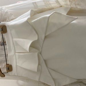 Fancy White Pencil Skirt